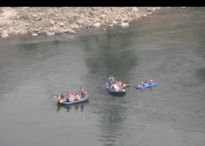 Rafting on the River