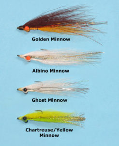 Four Minnow Flies Showing Size